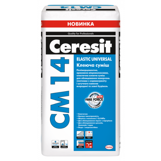  Зображення Клей для плитки CM 14 Elastik Universal 