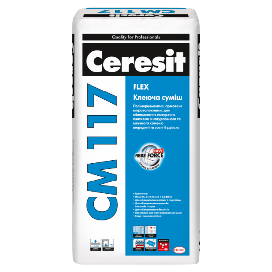  Зображення Клеюча суміш CM 117 Flex (25 кг) 