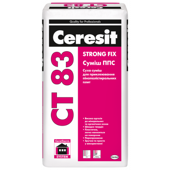  Зображення CT 83 Strong Fix Суміш ППС,суміш ППС(Зима)  