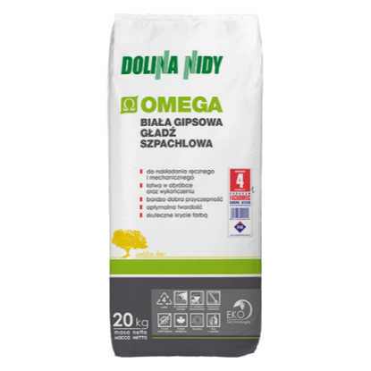  Зображення Шпаклівка гіпсова супер фініш DOLINA NIDY OMEGA (20 кг) 