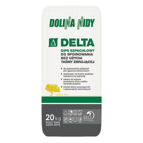  Зображення Шпаклівка гіпсова DOLINA NIDY DELTA (20кг) 