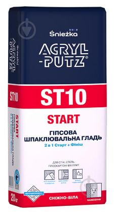  Зображення Шпаклівка Sniezka ACRYL-PUTZ ST10 START (20 кг) 