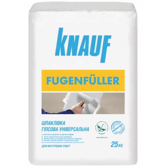  Зображення Шпаклівка гіпсова KNAUF Fugenfuller для швів (25 кг) 