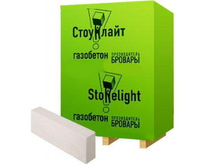 Зображення Газобетон Стоунлайт 100x200x600 (паллета 2,16м3-180шт) 