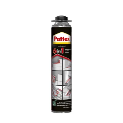  Зображення PATTEX 6 В 1 ПІНА-КЛЕЙ (ПІД ПІСТОЛЕТ ТА З ТРУБКОЮ) 